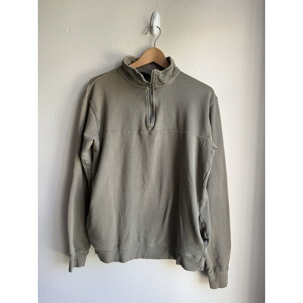 Cotton On Olive Green Pullover Sweater 1/4 Zip Unisex Utility Gorpcore Vintage